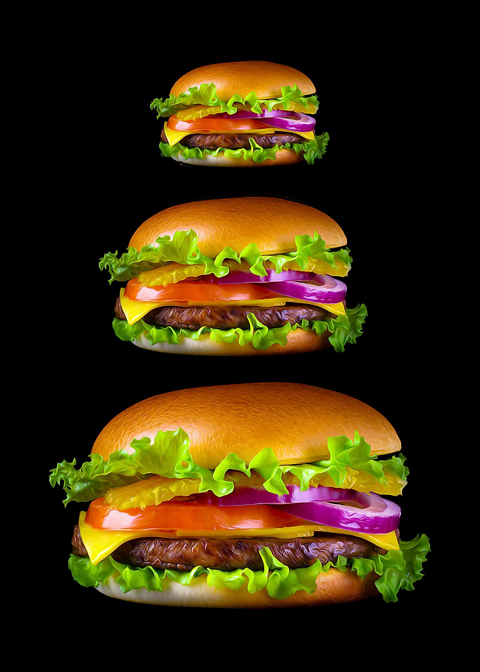 Burger Painting