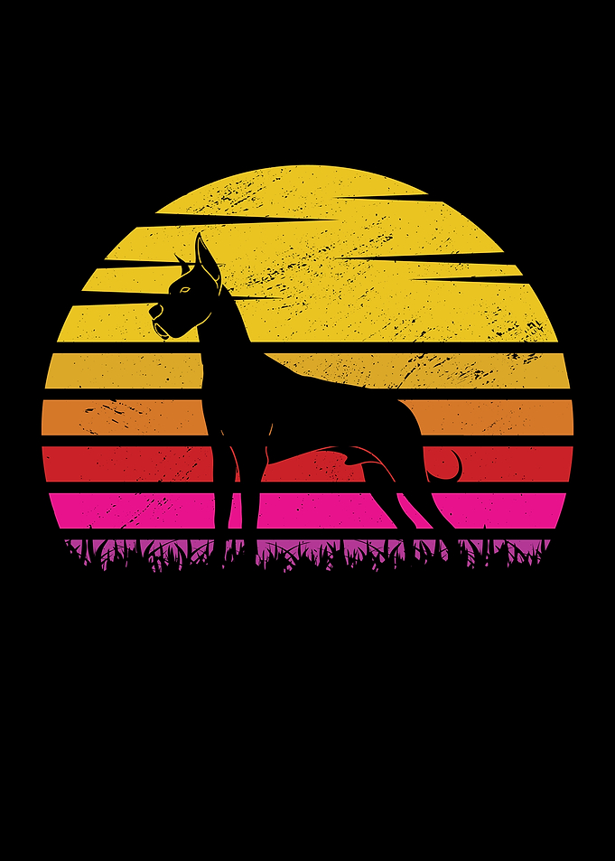 Retro Vintage Great Dane