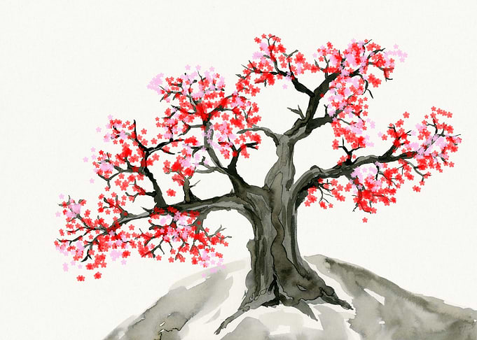 Old blossomtree