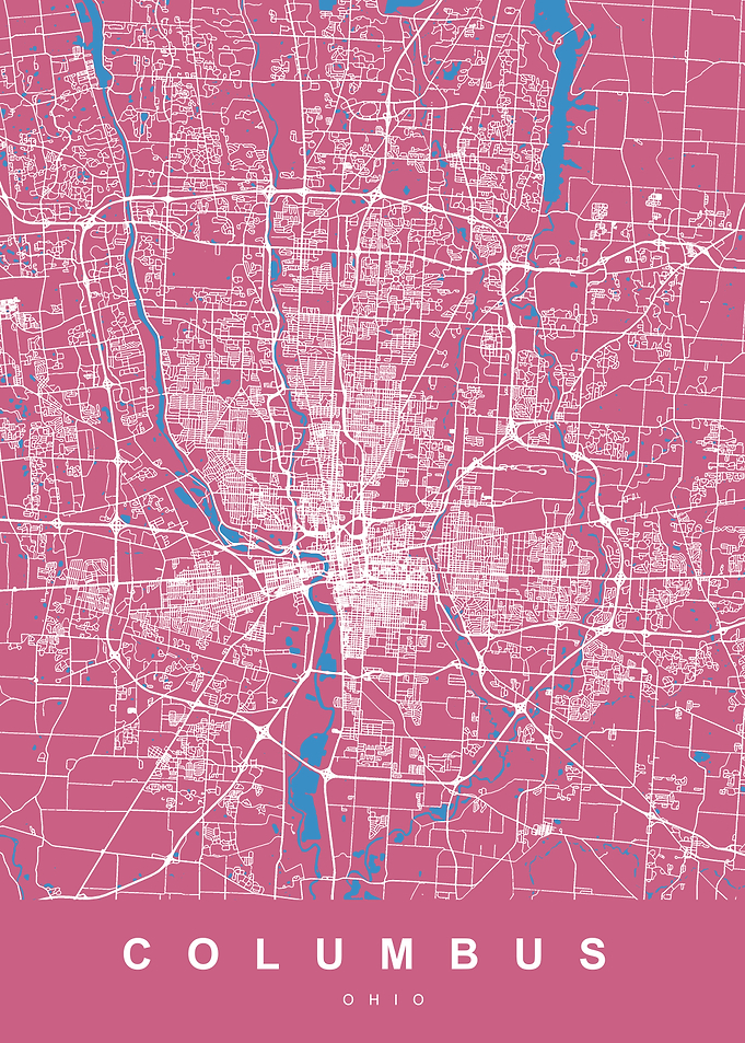 COLUMBUS Map OHIO
