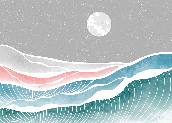 Abstract ocean wave