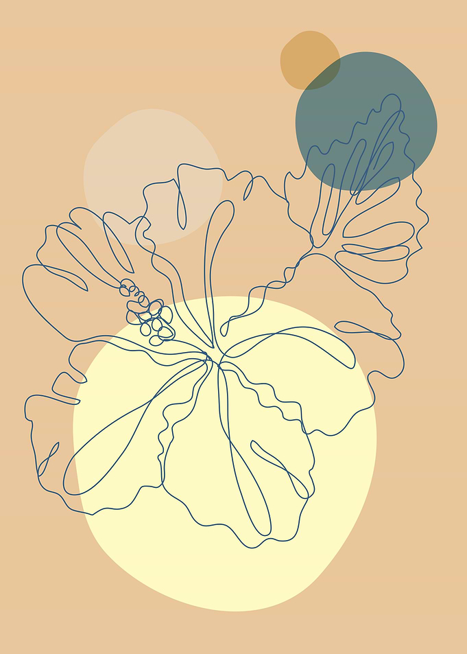 Botanical Minimal line art