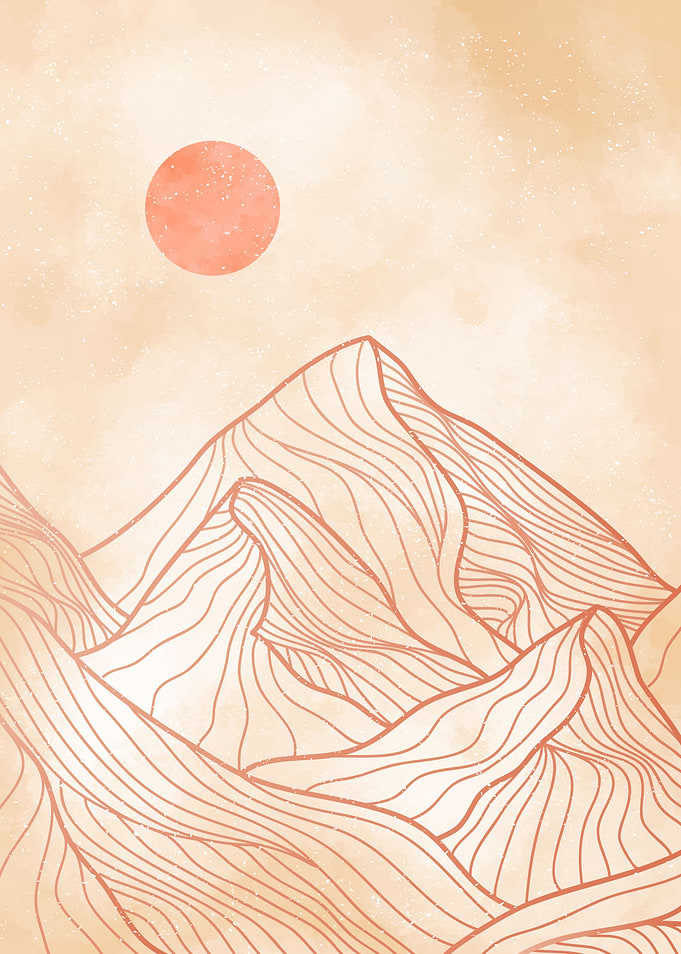 MOUNTAIN LINE ART