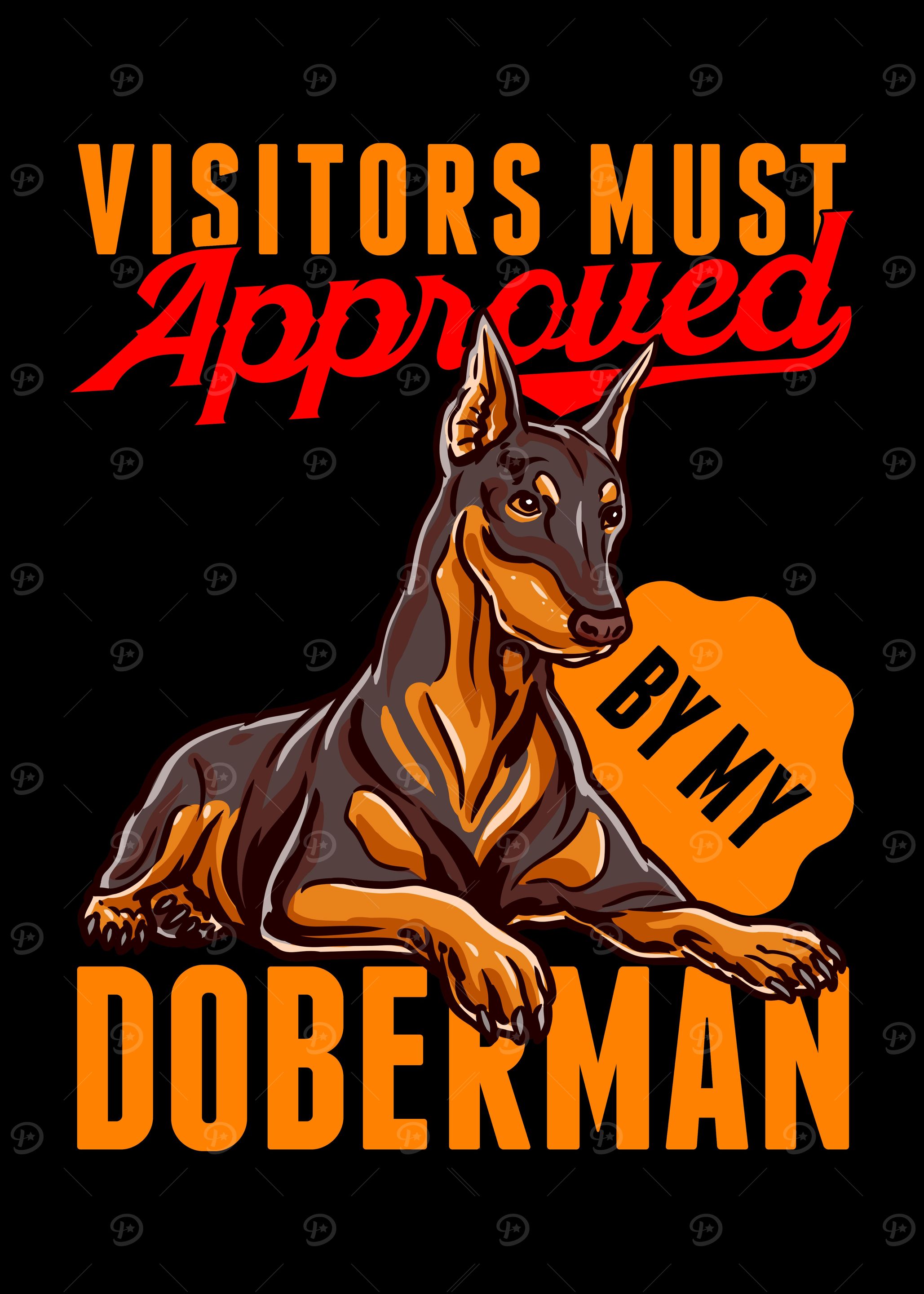Funny Doberman Dog