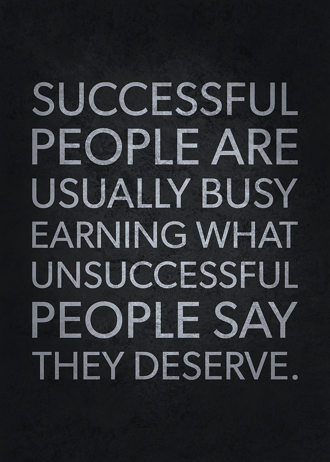 Successful People Are Busy