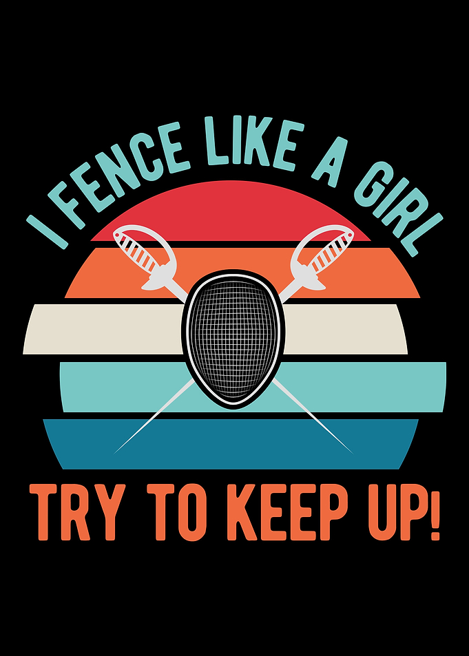Funny Fencing Girl