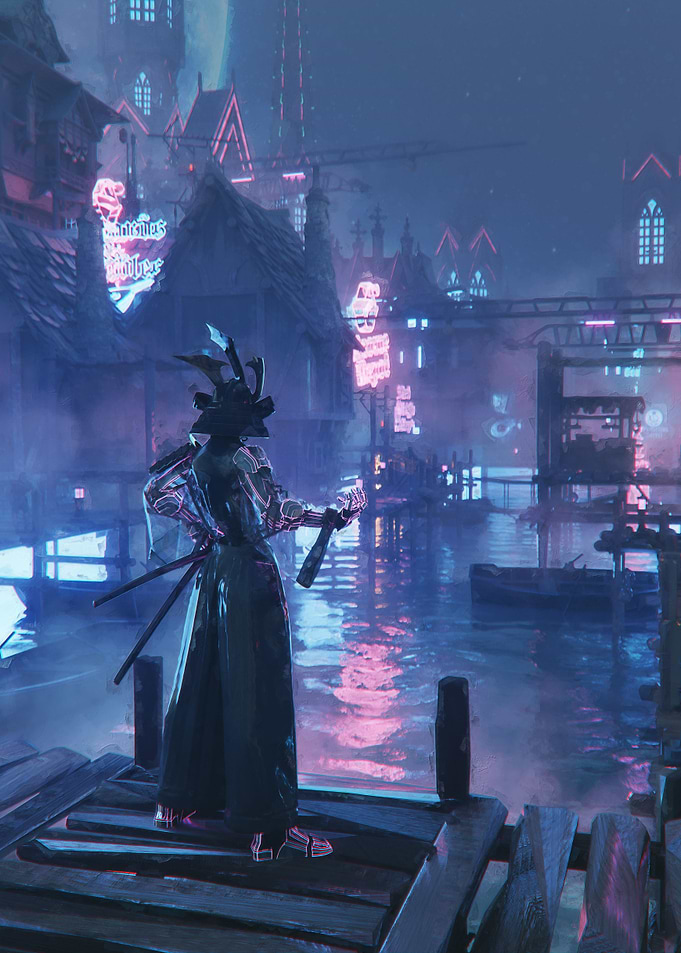 Cyberpunk Samurai