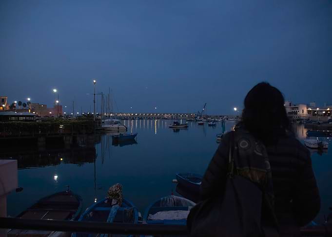 Lady port looking twilight