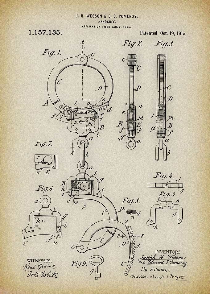Handcuffs Patent