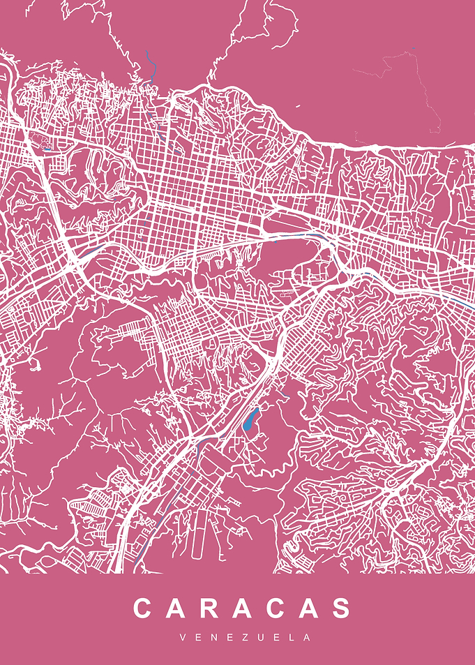 CARACAS Map VENEZUELA