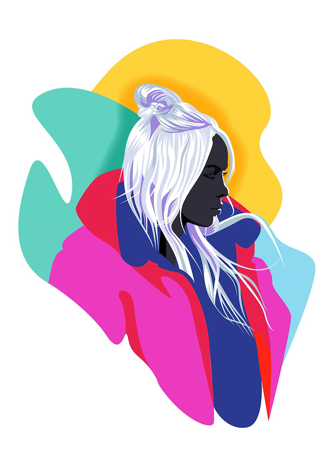 Silver Flat Vector