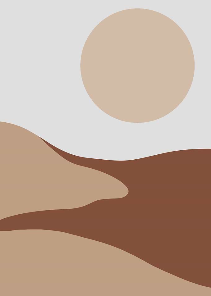 Scandinavian sun mountain