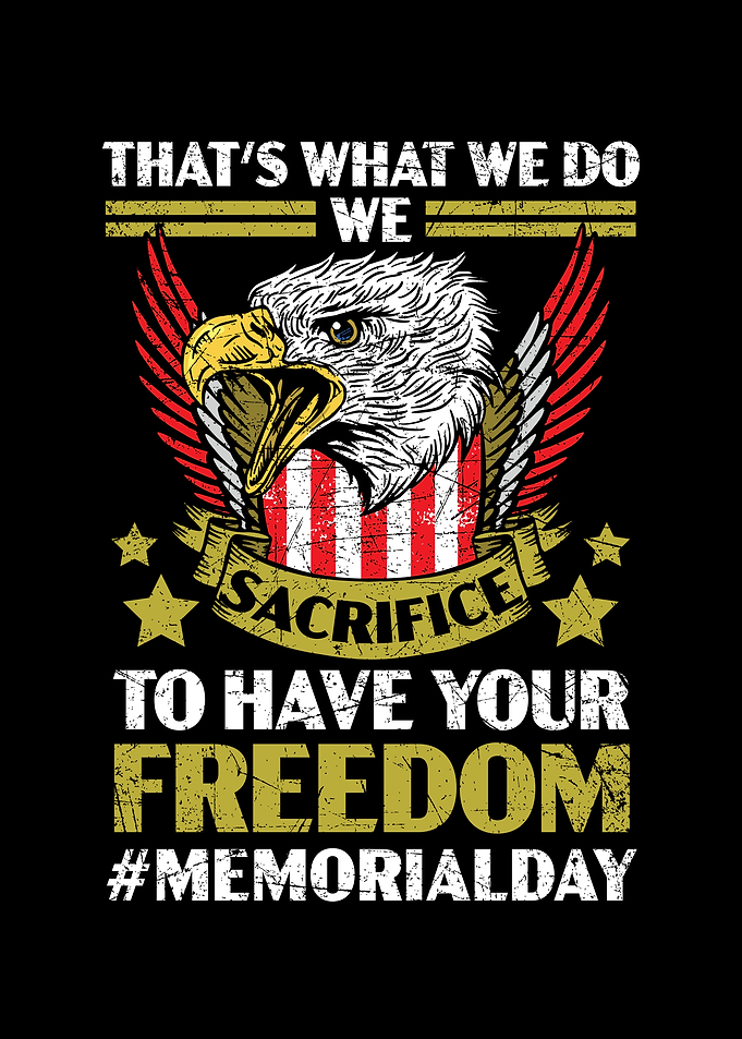 Memorial Day USA Flag