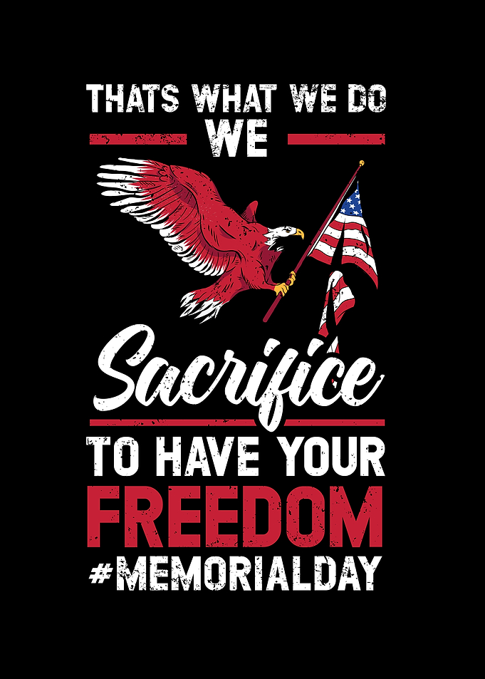 Memorial Day USA Flag