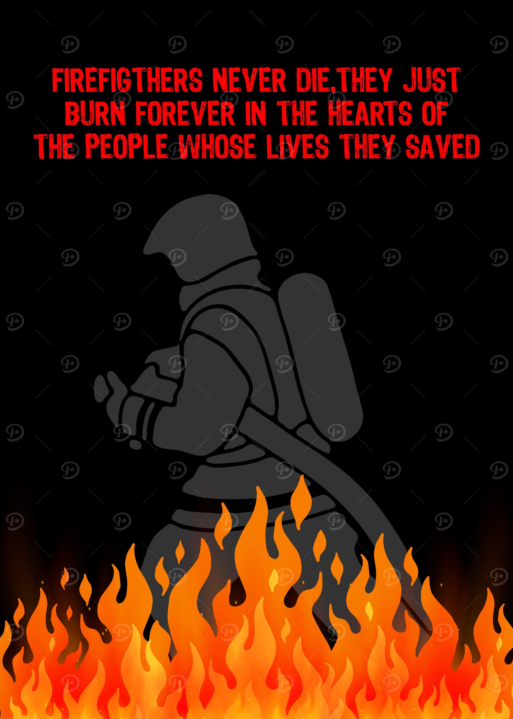 Firefighter Wall Art Decor