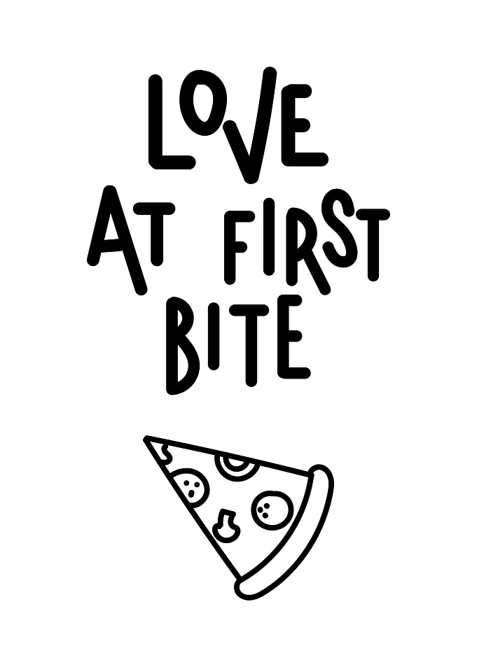 Love at the first bite