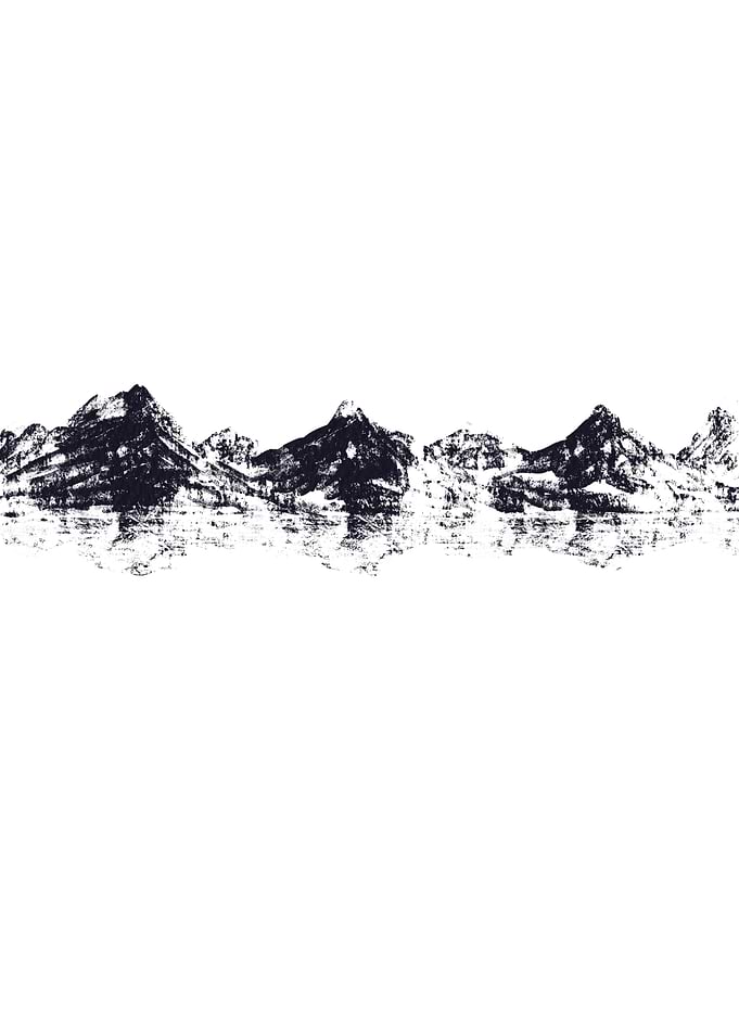 Minimalist Mountain Left