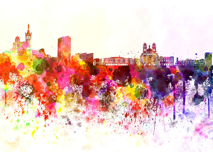 Marseilles skyline