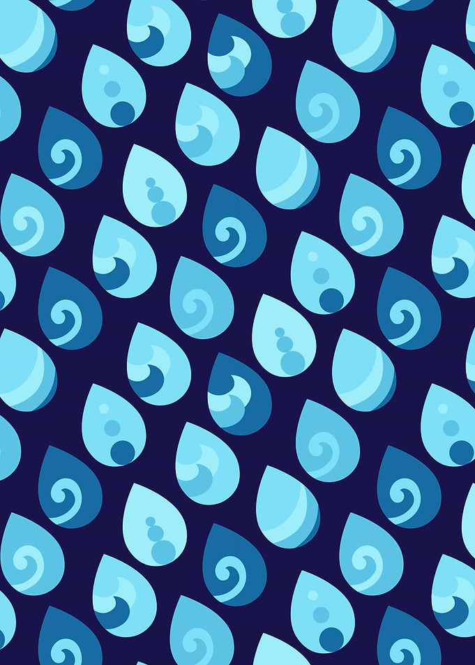 Abstract rain drops