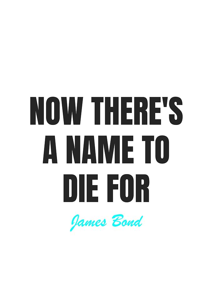 James Bond Quotes