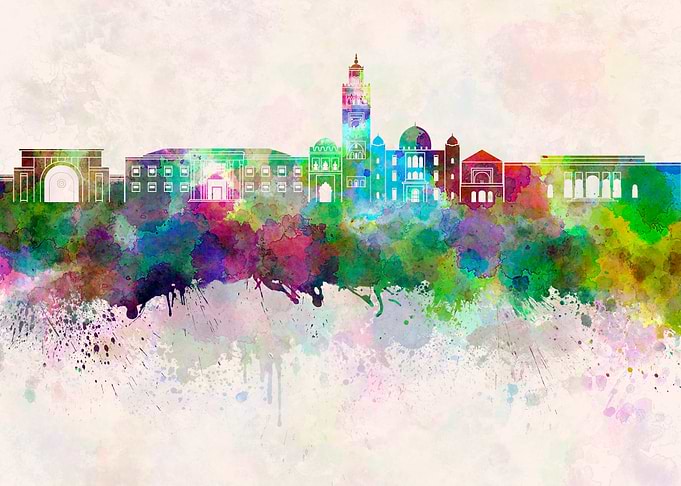 Marrakesh skyline