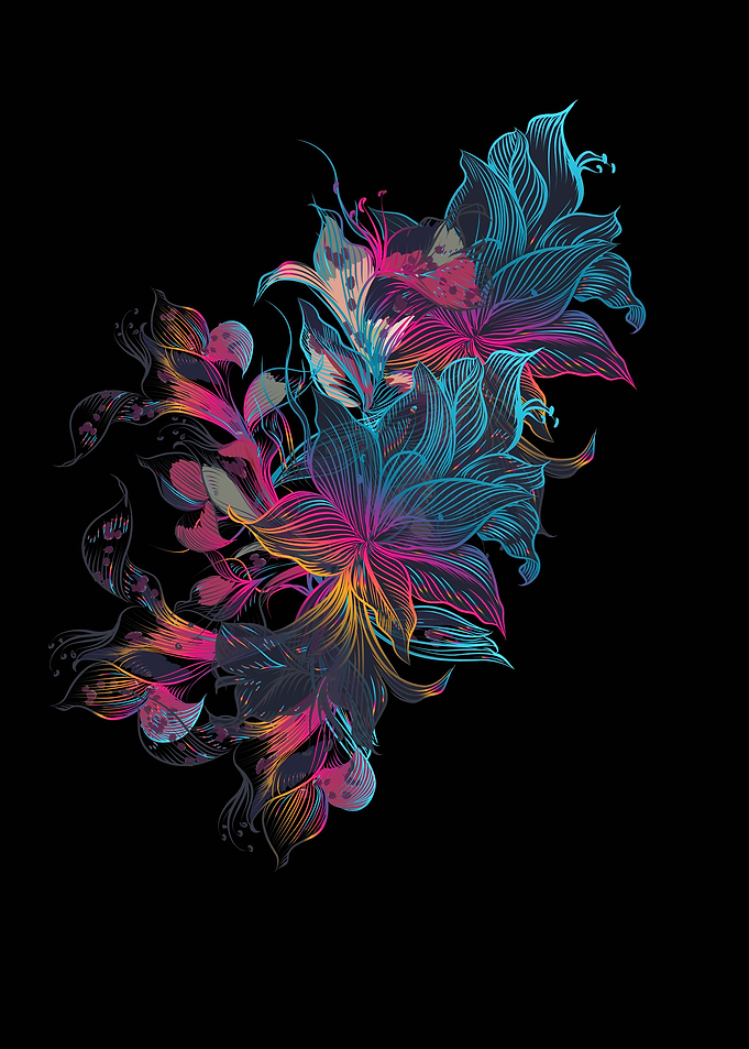 multi color flower