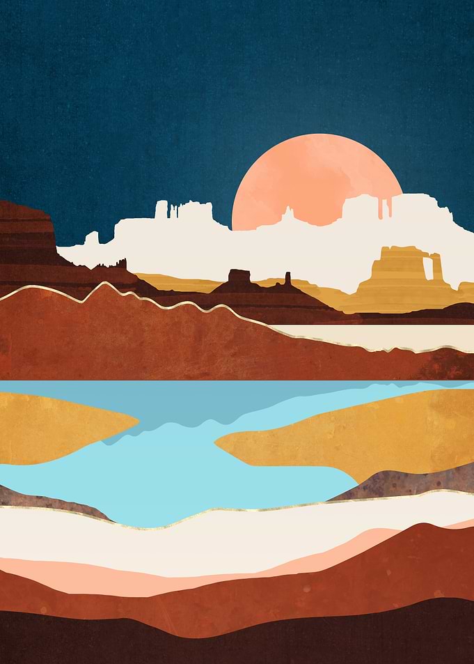 Desert Moon Lake