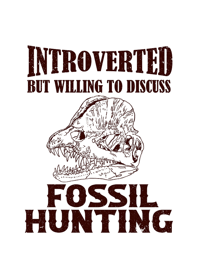 Fossil Hunting Saying Gift