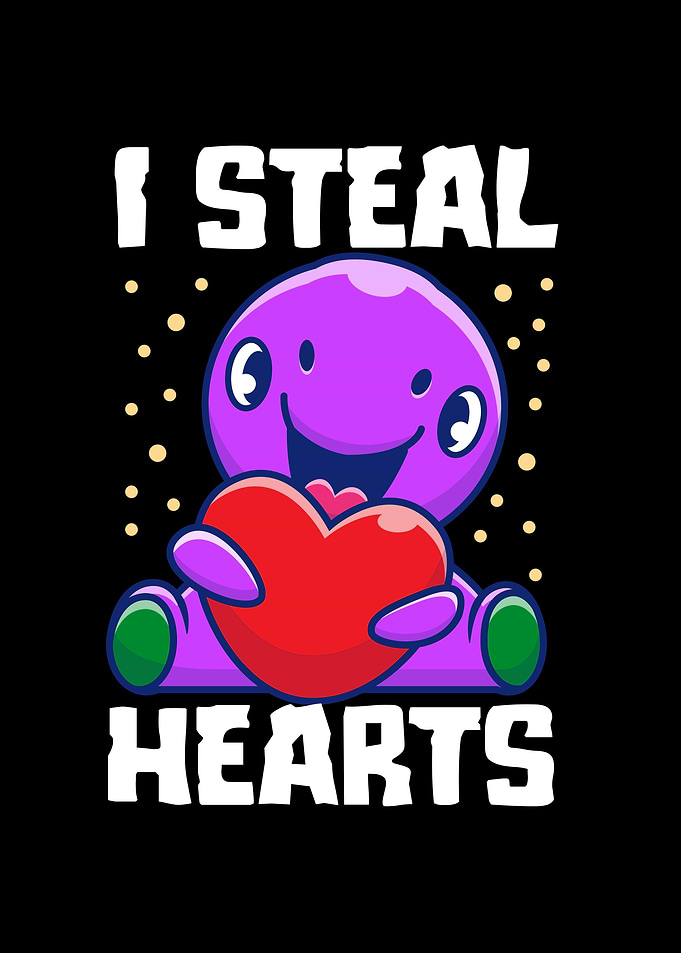 I Steal Heart Dino Heart