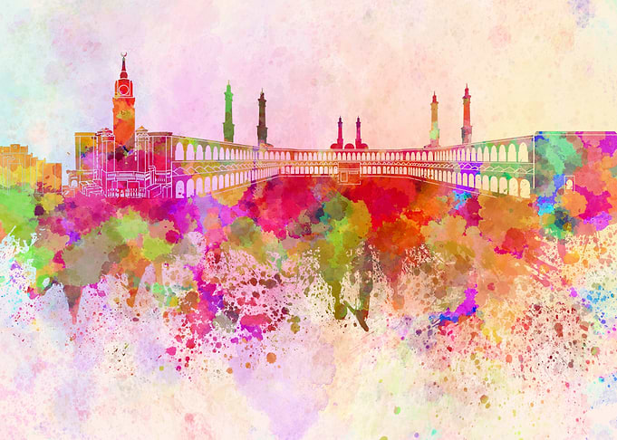 Mecca skyline