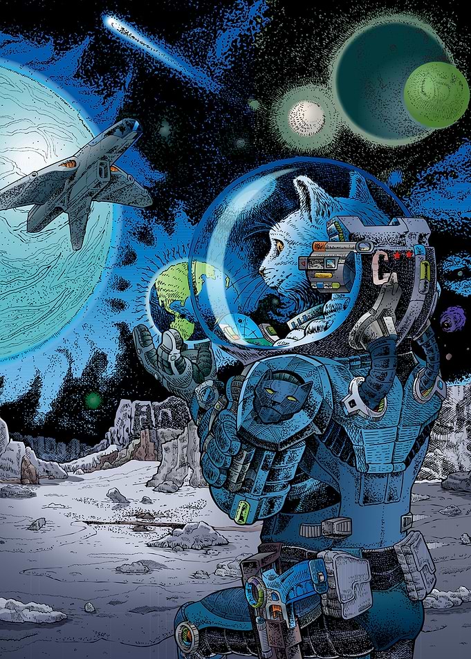 Space Cat funny