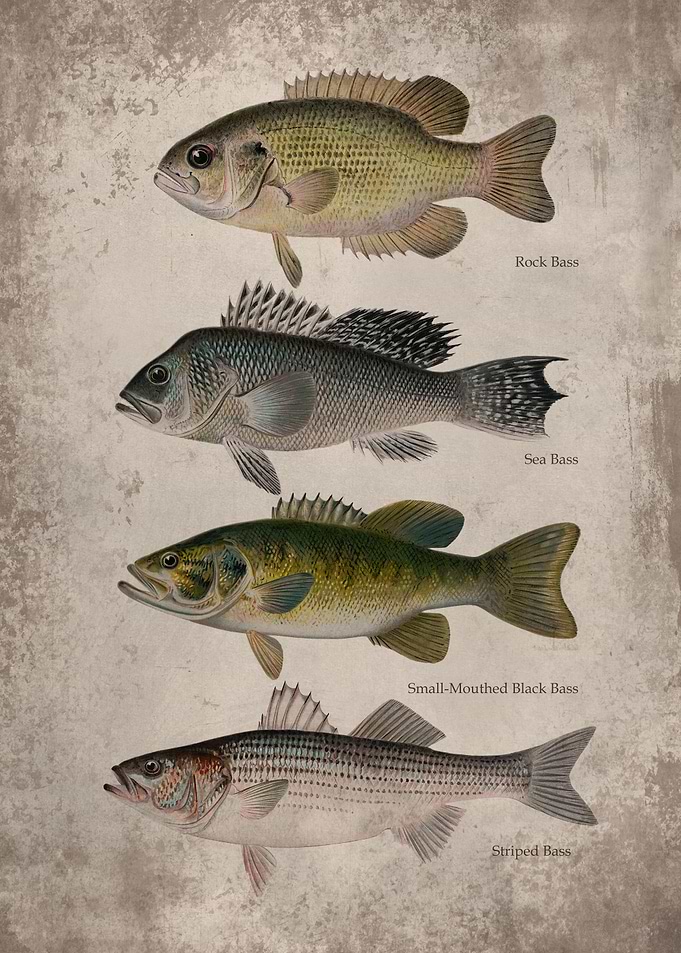 Bass Fish Art Print