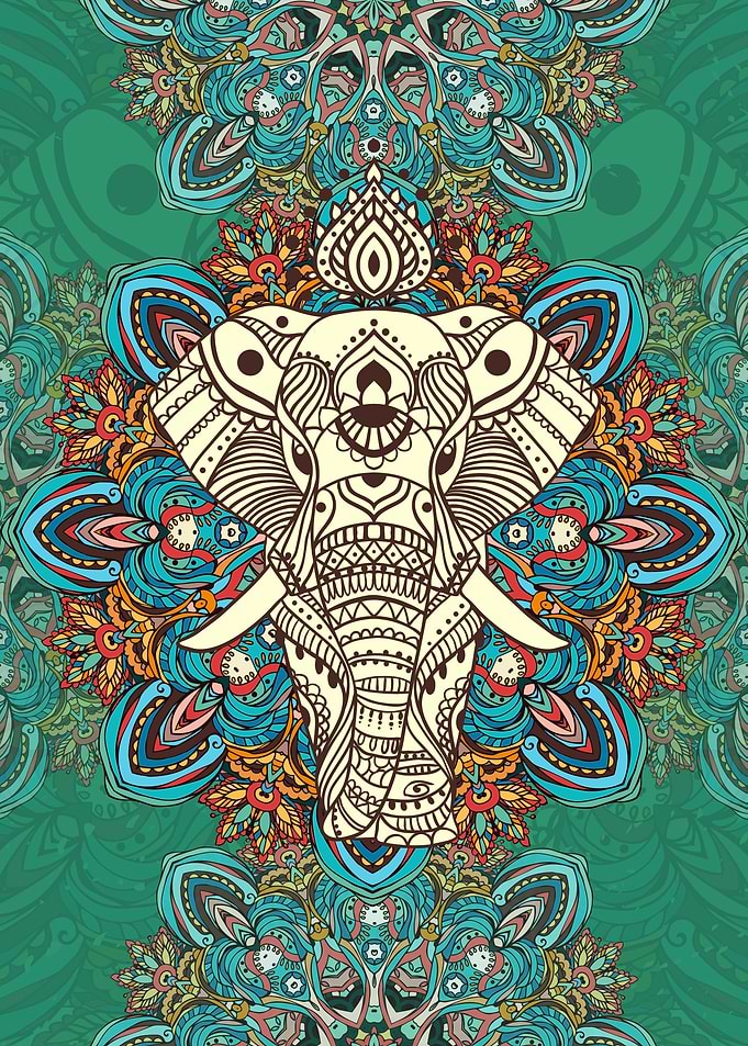 Mandala Elephant