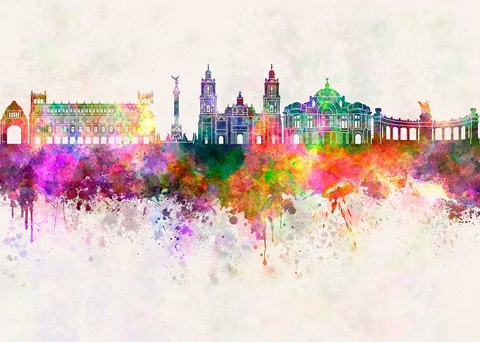 Mexico City V2 skyline