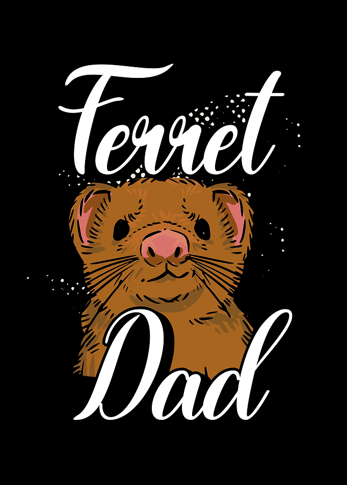 Cute ferret dad