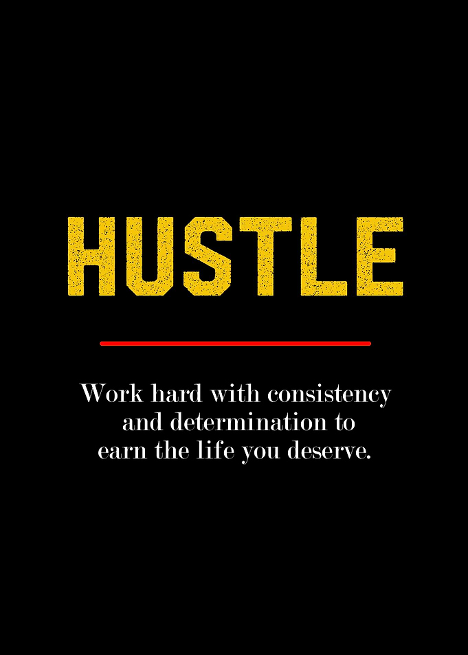 hustle text art