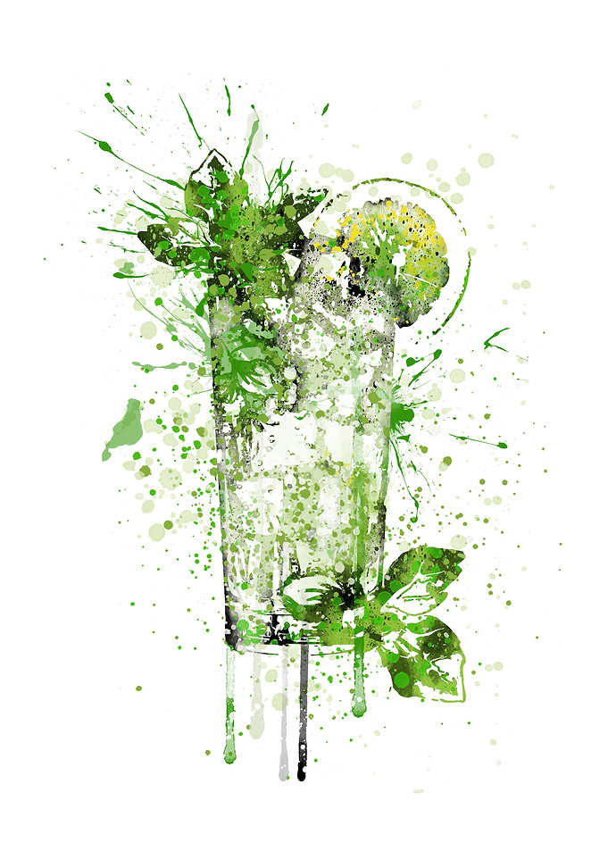 Glass of Mojito glass