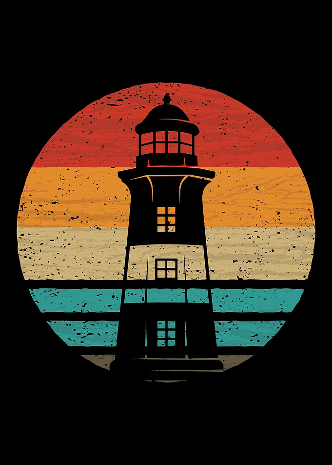 Lighthouse Retro Vintage
