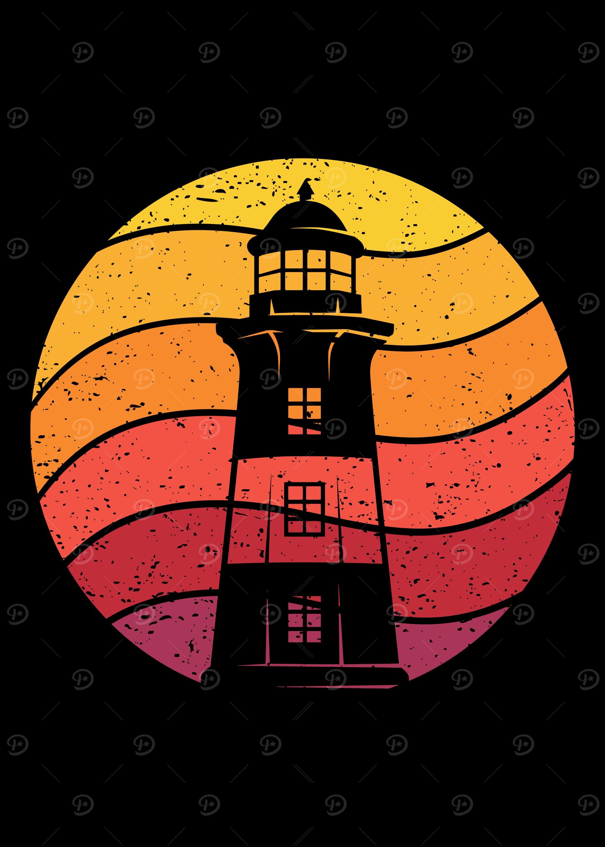 Lighthouse Retro Vintage