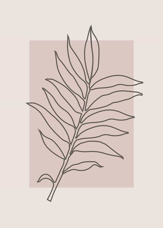Single leaf home decor art
