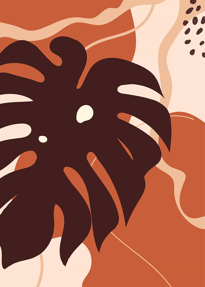 Botanical Monstera leaf
