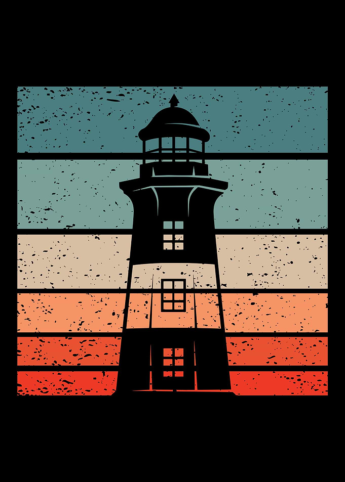 Lighthouse Retro Vintage
