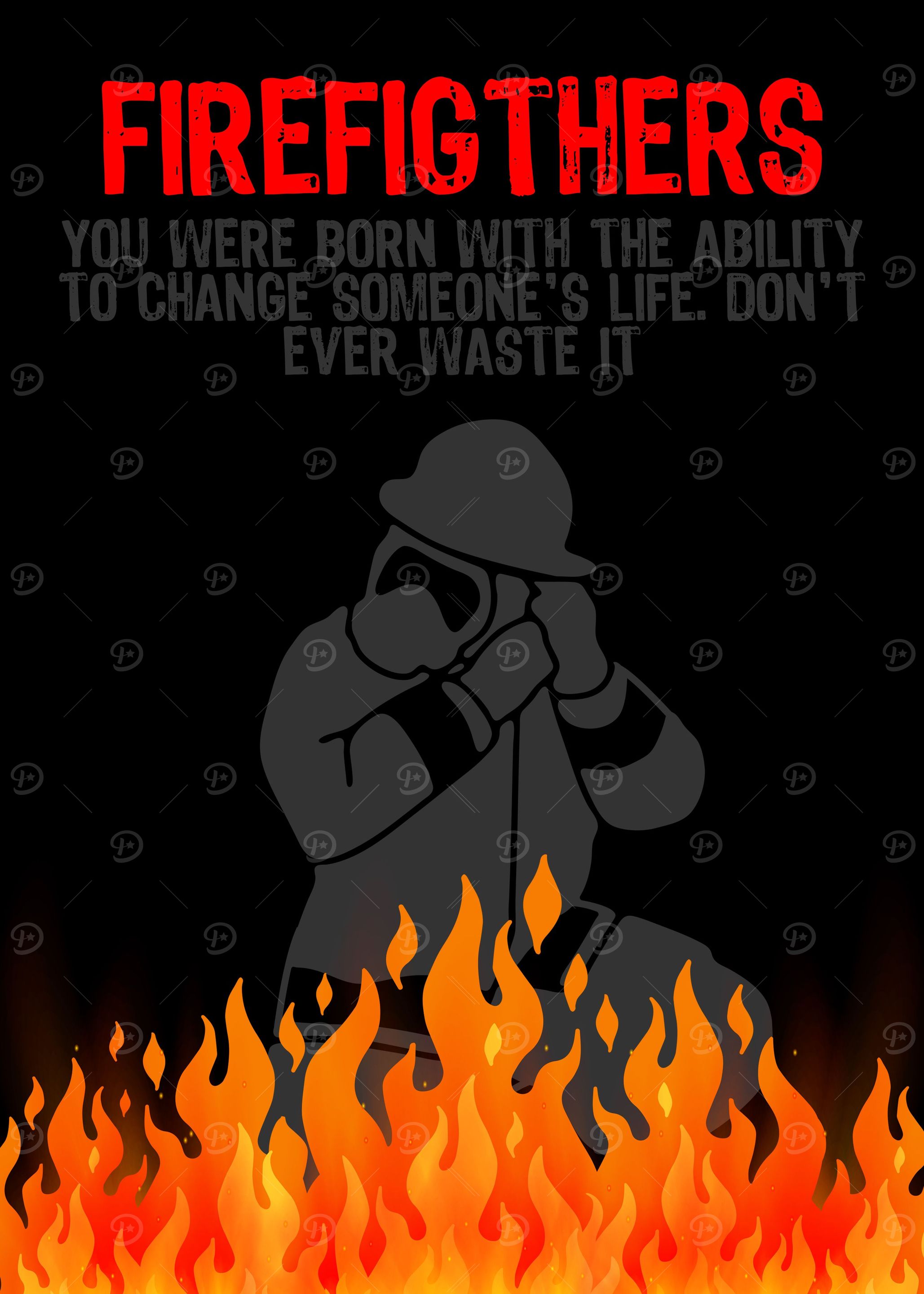 Firefighter Wall Art Decor