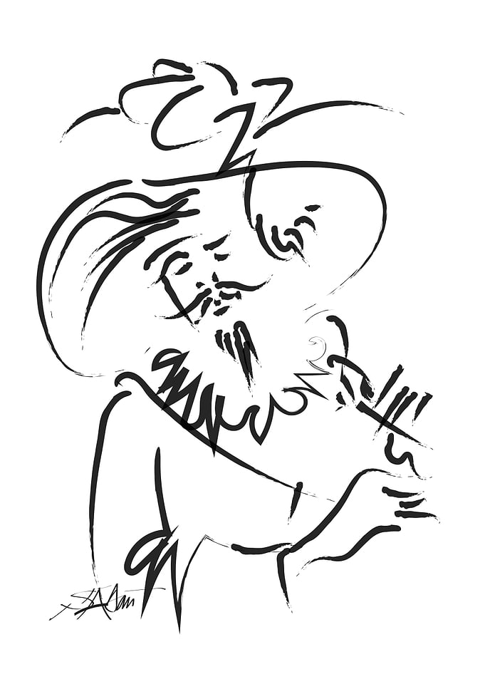 N 865 Flute player