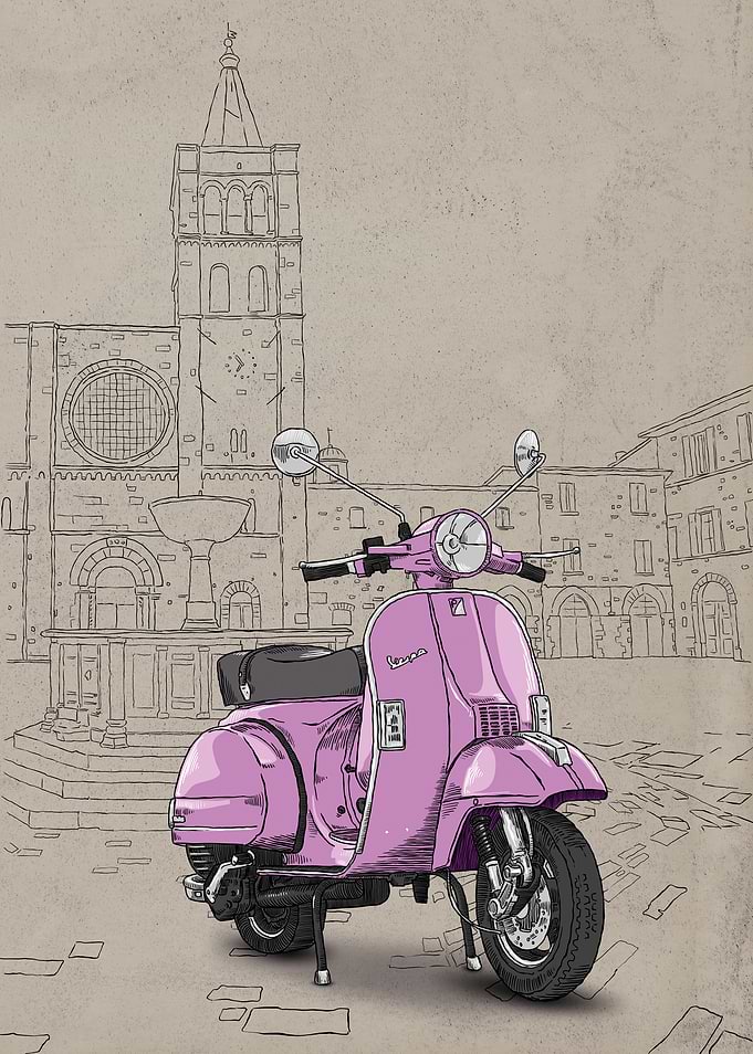 Pink Vespa