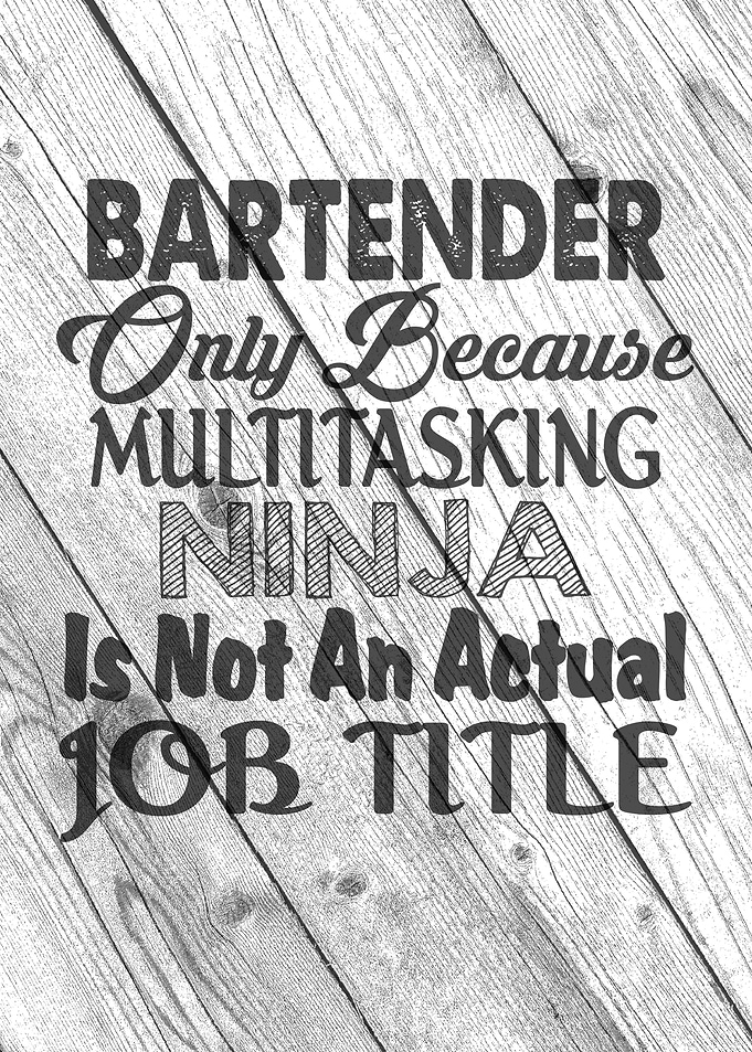 Bartender only