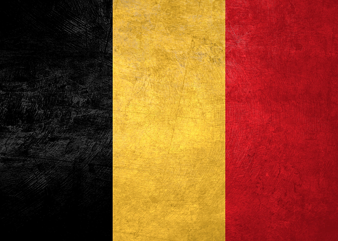 Flag of Belgium on Wall