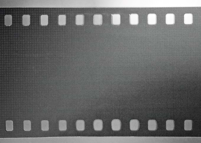 Film roll black and white