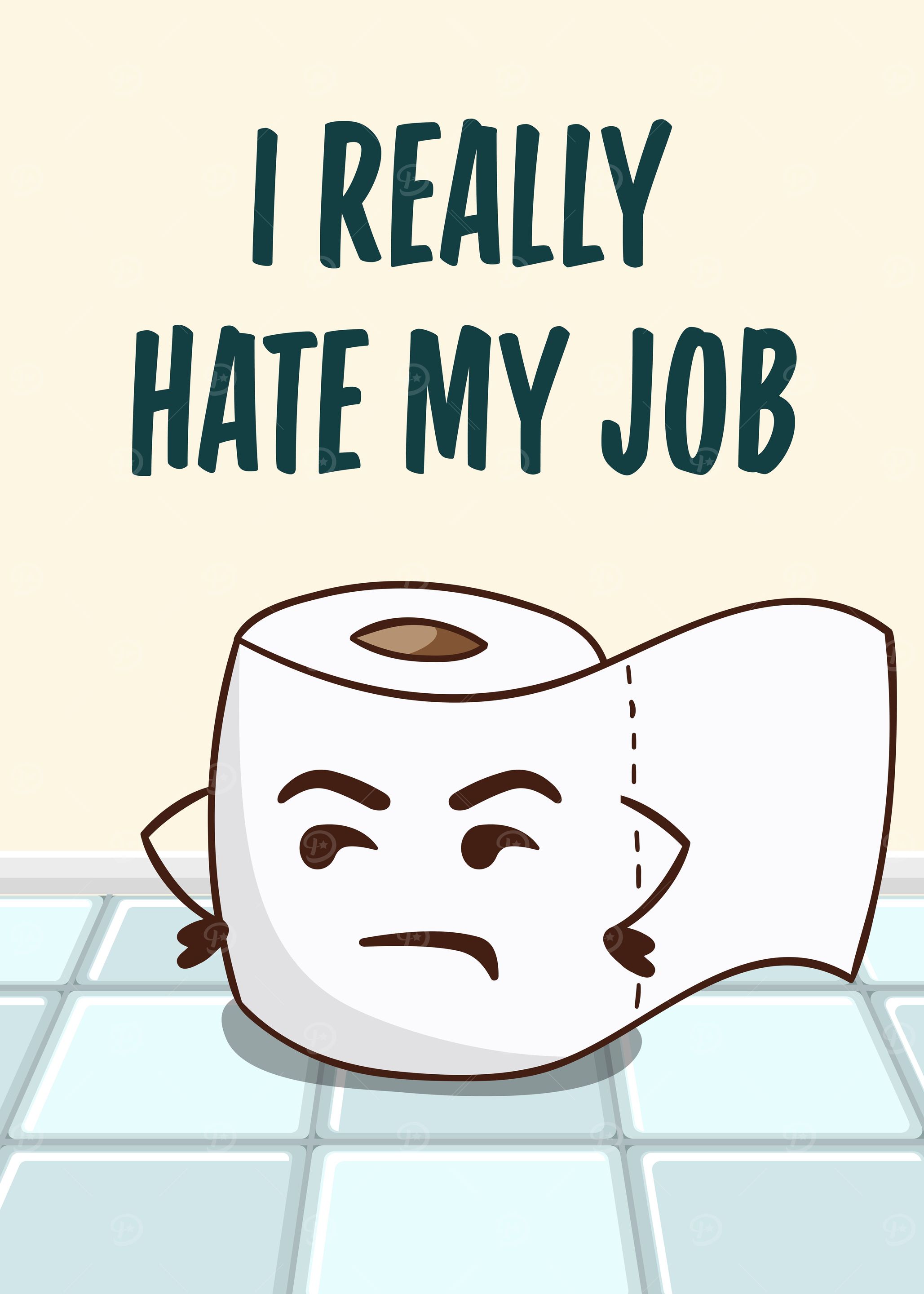 I Hate My Job Toilet Paper