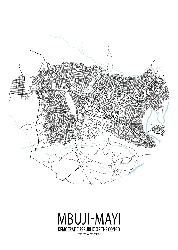 MbujiMayi Map Circle